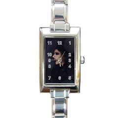 Vampire Woman Vampire Lady Rectangle Italian Charm Watch by BangZart