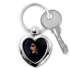 Vampire Woman Vampire Lady Key Chains (heart)  by BangZart