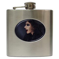 Vampire Woman Vampire Lady Hip Flask (6 Oz) by BangZart