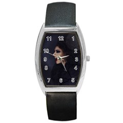 Vampire Woman Vampire Lady Barrel Style Metal Watch by BangZart