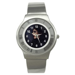 Vampire Woman Vampire Lady Stainless Steel Watch by BangZart