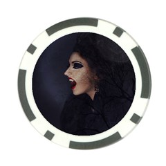 Vampire Woman Vampire Lady Poker Chip Card Guard (10 pack)