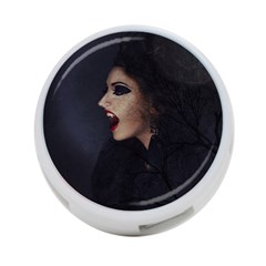 Vampire Woman Vampire Lady 4-Port USB Hub (One Side)