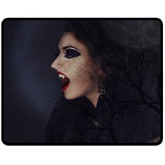 Vampire Woman Vampire Lady Fleece Blanket (Medium) 