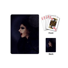 Vampire Woman Vampire Lady Playing Cards (Mini) 