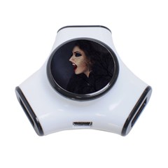 Vampire Woman Vampire Lady 3-Port USB Hub