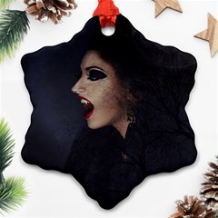 Vampire Woman Vampire Lady Ornament (snowflake) by BangZart