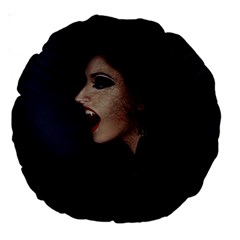 Vampire Woman Vampire Lady Large 18  Premium Round Cushions