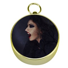 Vampire Woman Vampire Lady Gold Compasses by BangZart