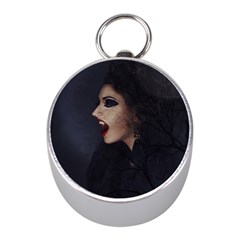 Vampire Woman Vampire Lady Mini Silver Compasses by BangZart