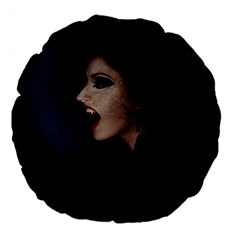 Vampire Woman Vampire Lady Large 18  Premium Flano Round Cushions