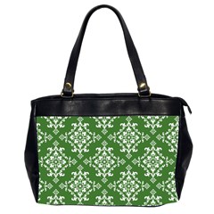 St Patrick S Day Damask Vintage Office Handbags (2 Sides)  by BangZart