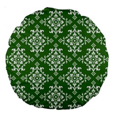 St Patrick S Day Damask Vintage Large 18  Premium Round Cushions by BangZart