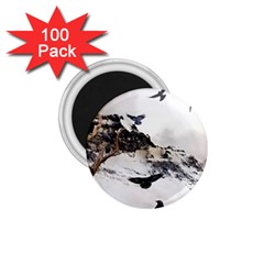 Birds Crows Black Ravens Wing 1 75  Magnets (100 Pack)  by BangZart