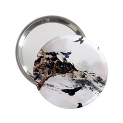 Birds Crows Black Ravens Wing 2 25  Handbag Mirrors by BangZart