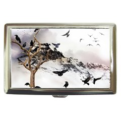 Birds Crows Black Ravens Wing Cigarette Money Cases by BangZart