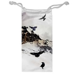 Birds Crows Black Ravens Wing Jewelry Bag by BangZart