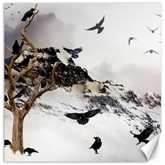 Birds Crows Black Ravens Wing Canvas 12  X 12   by BangZart