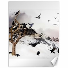 Birds Crows Black Ravens Wing Canvas 18  X 24   by BangZart