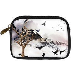 Birds Crows Black Ravens Wing Digital Camera Cases by BangZart