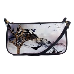 Birds Crows Black Ravens Wing Shoulder Clutch Bags by BangZart