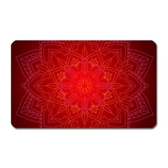 Mandala Ornament Floral Pattern Magnet (rectangular) by BangZart