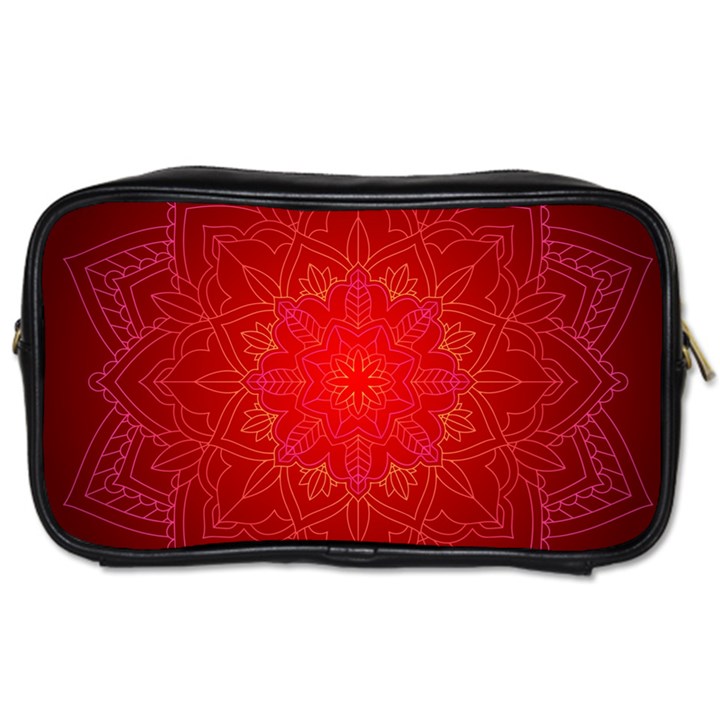 Mandala Ornament Floral Pattern Toiletries Bags