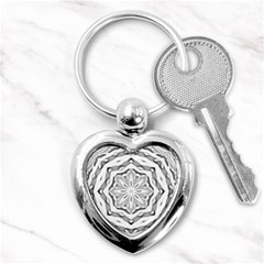 Mandala Pattern Floral Key Chains (heart)  by BangZart