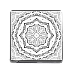 Mandala Pattern Floral Memory Card Reader (square) by BangZart