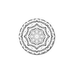 Mandala Pattern Floral Golf Ball Marker by BangZart