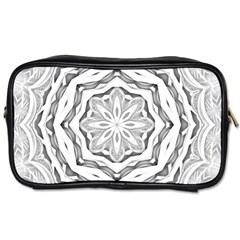 Mandala Pattern Floral Toiletries Bags by BangZart