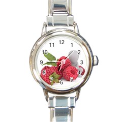 Fruit Healthy Vitamin Vegan Round Italian Charm Watch by BangZart