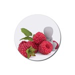 Fruit Healthy Vitamin Vegan Rubber Coaster (Round)  Front