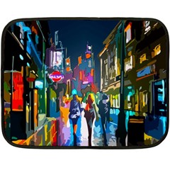 Abstract Vibrant Colour Cityscape Fleece Blanket (mini) by BangZart