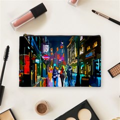 Abstract Vibrant Colour Cityscape Cosmetic Bag (medium)  by BangZart