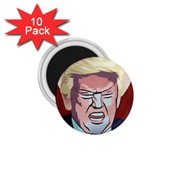 Donald Trump Pop Art President Usa 1 75  Magnets (10 Pack)  by BangZart