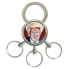 Donald Trump Pop Art President Usa 3-ring Key Chains by BangZart