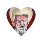 Donald Trump Pop Art President Usa Heart Magnet Front