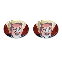 Donald Trump Pop Art President Usa Cufflinks (oval)