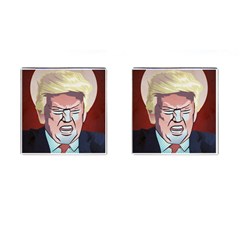 Donald Trump Pop Art President Usa Cufflinks (square) by BangZart