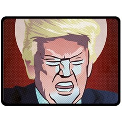 Donald Trump Pop Art President Usa Double Sided Fleece Blanket (large)  by BangZart