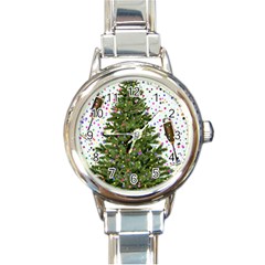 New Year S Eve New Year S Day Round Italian Charm Watch by BangZart