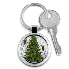 New Year S Eve New Year S Day Key Chains (round)  by BangZart