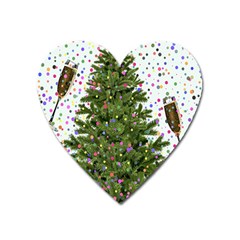 New Year S Eve New Year S Day Heart Magnet