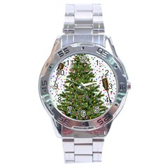 New Year S Eve New Year S Day Stainless Steel Analogue Watch by BangZart