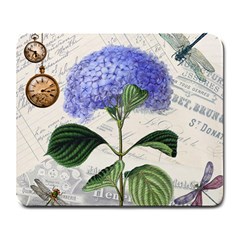 Vintage Shabby Chic Dragonflies Large Mousepads by BangZart