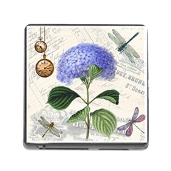 Vintage Shabby Chic Dragonflies Memory Card Reader (square) by BangZart