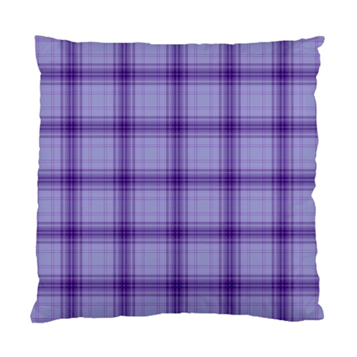 Purple Plaid Original Traditional Standard Cushion Case (One Side)