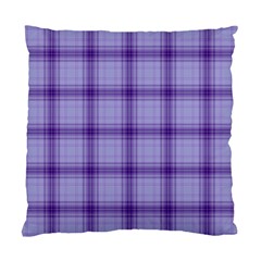 Purple Plaid Original Traditional Standard Cushion Case (two Sides) by BangZart