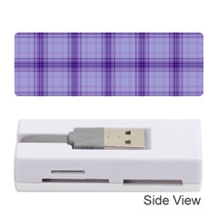 Purple Plaid Original Traditional Memory Card Reader (stick)  by BangZart